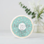 緑のドーナツベビー散水シャワーバイメールサークル 招待状 (スタンド正面)