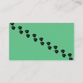 緑のナイジェリアの矮性山羊の飼育者 名刺 (裏面)