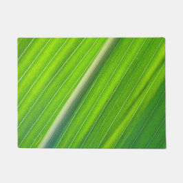 緑のナチュラルストライプのパターンドアマット ドアマット