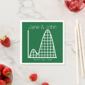 緑のナプキンに増える スタンダードカクテルナプキン (インサイチュ)
