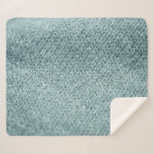 緑のニットのテクスチャ：トレンディー背景 シェルパブランケット (正面(横))