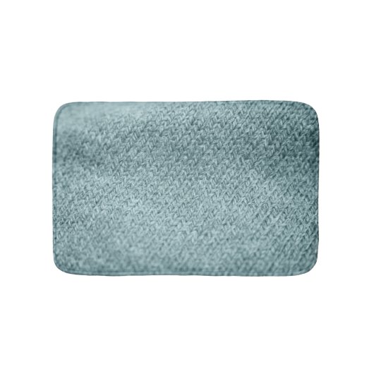緑のニットのテクスチャ：トレンディー背景 バスマット (正面)
