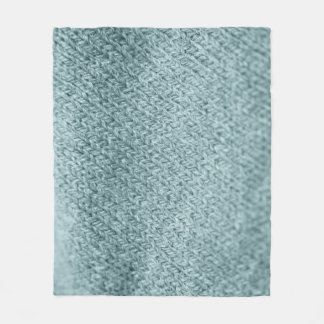 緑のニットのテクスチャ：トレンディー背景 フリースブランケット