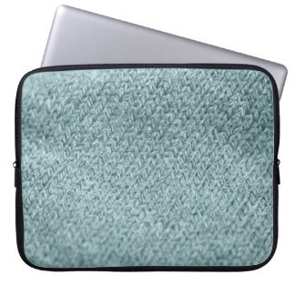 緑のニットのテクスチャ：トレンディー背景 ラップトップスリーブ