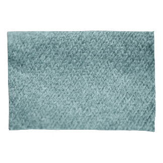 緑のニットのテクスチャ：トレンディー背景 枕カバー