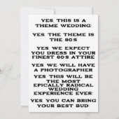 緑のネオンが黒 招待状 (裏面)