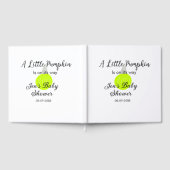 緑のネオンカボチャの小さなカボチャが進んでいる ゲストブック (全面)