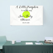 緑のネオンカボチャの小さなカボチャが進んでいる 横断幕 (トレードショー)