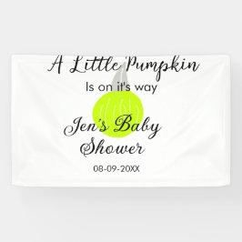 緑のネオンカボチャの小さなカボチャが進んでいる 横断幕