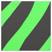 緑のネオンカラーのゼブラパターン ファブリック (クローズアップ)