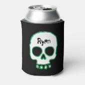 緑のネオンスカル名前の追加クーラーボックス 缶クーラー (缶裏面)