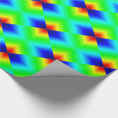 緑のネオン形 ラッピングペーパー (角)