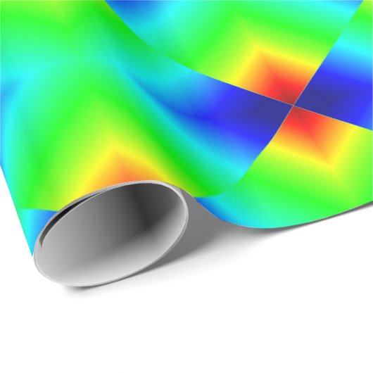 緑のネオン形 ラッピングペーパー (ロールコーナー)