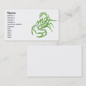 緑のネオン蠍 名刺 (正面/裏面)