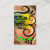 緑のネオン 名刺 (裏面)