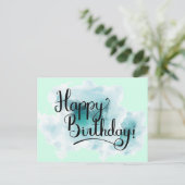 緑のハッピーバースデーポストカード ポストカード (スタンド正面)