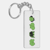 緑のハムスターの尻 キーホルダー (正面左)