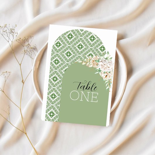 緑のハリスト教徒タトレーズのアーチ テーブルナンバー