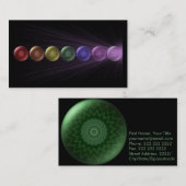 緑のハートのチャクラの名刺 名刺 (正面/裏面)