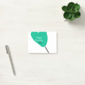 緑のハートの誕生日白黒風船の子供 ポストイット (オフィス)