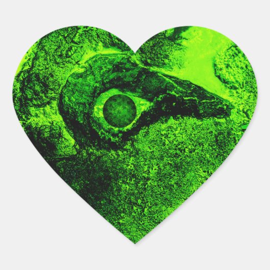 緑のハートシールを探す ハートシール (正面)