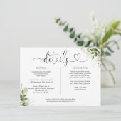 緑のハートスクリプト詳細情報 招待状 (スタンド正面)