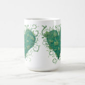 緑のハート内 コーヒーマグカップ (中央)