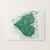 緑のハート内 ジグソーパズル (横)