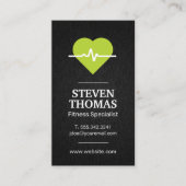 緑のハート率 名刺 (正面)