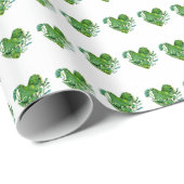 緑のハート ラッピングペーパー (ロールコーナー)