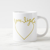 緑のハート – ラブライト ジャンボコーヒーマグカップ (右)