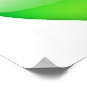 緑のハート – 絵文字 ポスター (角)