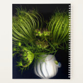 緑のハート（黒） プランナー手帳 (裏面)