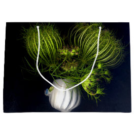 「緑のハート（黒）」 ラージペーパーバッグ