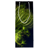 「緑のハート（黒）」 ワインギフトバッグ (裏面)