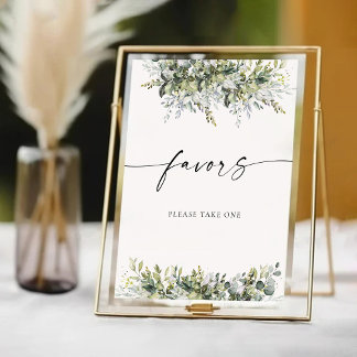 緑のハーブの好意サイン 台座サイン