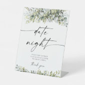 緑のハーブデイトナイトアイディア標識 台座サイン (正面)