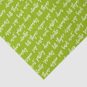 緑のハーブ名のスクリプト 薄葉紙 (詳細)