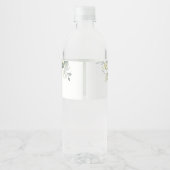 緑のハーブ結婚のウォーターボトルのラベル ペットボトルラベル (裏面)