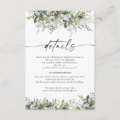 緑のハーブ結婚のエンクロージャカード エンクロージャーカード (正面)