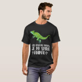 緑のバシリスクトカゲは私の精神の動物である Tシャツ (正面フル)