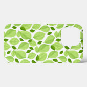 緑のバジルの葉のハーブ植物のパターン Case-Mate iPhoneケース (裏面 (横))