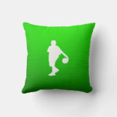 緑のバスケットボール クッション (裏面)