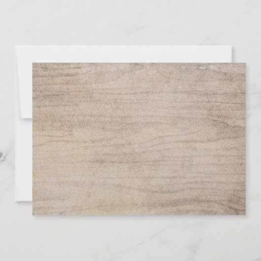 緑のバチェロレッテの旅程 招待状 (裏面)