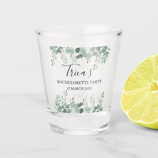 緑のバチェロレッテショットガラス ショットグラス (正面)