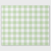 緑のバッファローの点検パターン ラッピングペーパー (フラット)