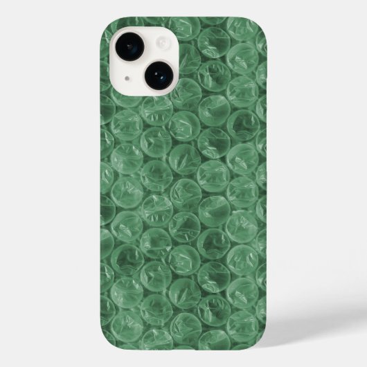 緑のバブルラップパターン Case-Mate iPhoneケース (裏面)