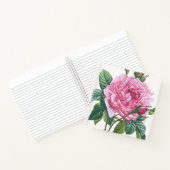 緑のバラの花離れ付 ノートブック (内部)