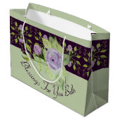 緑のバラを作成 ラージペーパーバッグ (裏面アングル)