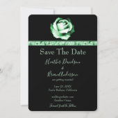 緑のバラ日付の保存 セーブザデート (正面)